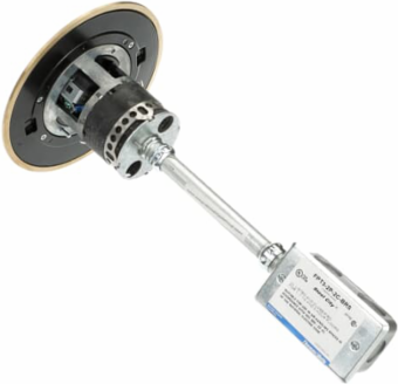 Poke-Through 3 Inch Drill Size with 2 Power and 2 Data Jacks, Brass Cover