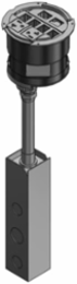 Poke Through Base Unit 19-3/4 Inch x 7-1/2 Inch, Galvanized Steel, 2 Power, 6 Comms