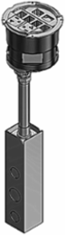Poke-Through Base Unit 19 Inch Length, 7-1/2 Inch Diameter, 2 Power Receptacles, 6 Communications Receptacles