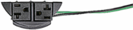 Replacement Poke Through System, 2 Receptacles, 8.75x4.75x5.25 Inch Non-Metallic