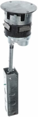 Poke-Through Base 4 Inch with 4 Power Receptacles & 4 Data Jacks