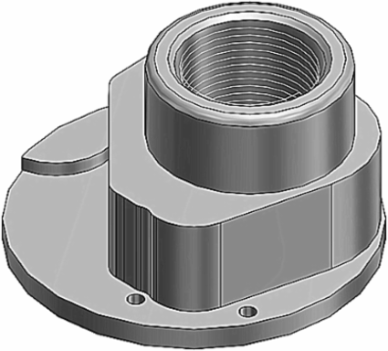 Poke Through System, 1-1/4 Inch, Cast Iron, UL E2969 Certified