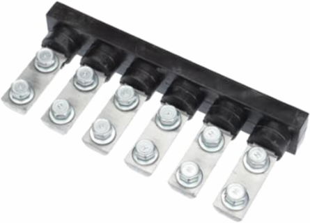 Aluminum Flood-Seal Connector 11 Inch, 6 Outlets, Two-Bolt Design