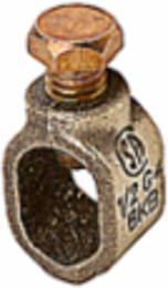 Ground Rod Clamp, 1/2 Inch Nominal Rod Diameter, Copper Alloy, UL Listed