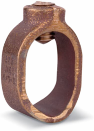 5/8 Inch Ground Rod Clamp, Bronze, UL 6B55, For #10 Solid - #2 Stranded Wire