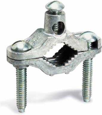 Cast Brass Ground Clamp 1-1/4 Inch to 2 Inch for #10 - #2 AWG Copper