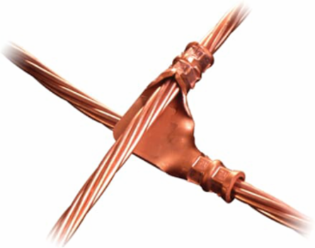 E-Z Ground Compression Grounding Connector, Cable Range 4/0 or 250 kcmil