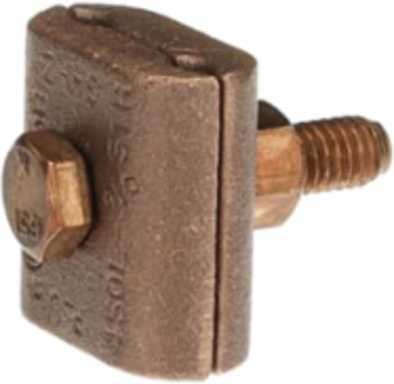 Ground Clamp 4 Solid to 2/0 Conductor Range, Bronze Material