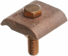 Bronze Ground Clamp 4 Solid - 2/0 Stranded, Wire Diameter .204 - .419 Inch