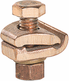 Bronze Ground Clamp - 8 Solid to 4 Stranded, Wire Diameter .128 to .232 Inch