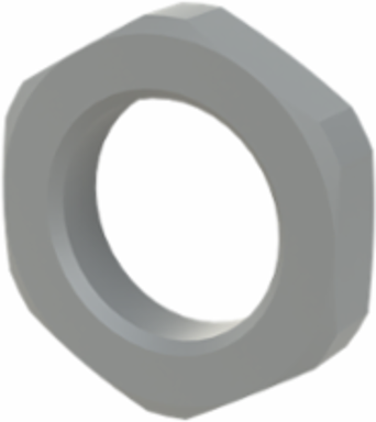 LOCKNUT PA6 M16X1.5 GRY