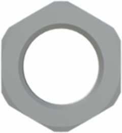 LOCKNUT PA6 M16X1.5 GRY