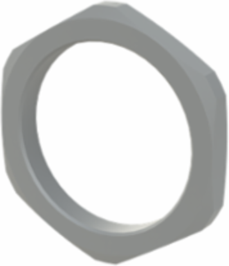 LOCKNUT PA6 M50X1.5 GRY