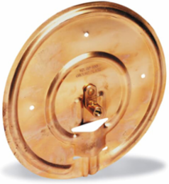 Copper Ground Plate 7-1/2 Inch for #6 AWG Solid Pigtail