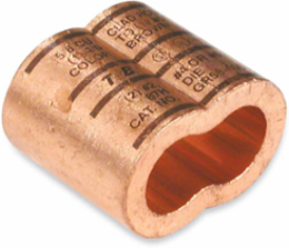 E-Z-Ground Copper Compression Pigtail Connector, 1/2 Inch Rod, 3/0 to 6 AWG