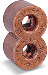 Compression Ground Rod Tap Connector for 3/4 Inch Galvanized Rod, Copper, 300-500 kcmil