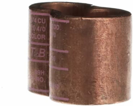 E-Z-Ground Pigtail Copper Compression Connector 3/4 Inch, 4/0 to 1/0 AWG