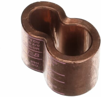 E-Z-Ground Pigtail Copper Compression Connector 3/4 Inch, 4/0 to 1/0 AWG