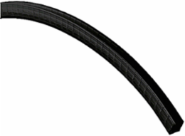 Black Nylon Grommeting for Panels up to 0.187 Inches Thick, Height 6.85mm