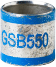 Two-Piece Inner Sleeve Connector, 11.2mm Length, 13.97mm ID, Blue Copper