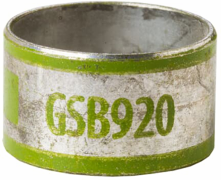 Two-Piece Inner Sleeve Connector 11.2mm Length, 23.37mm ID, Green Copper