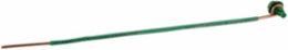 Ground Screw with 3/8 Inch Slot and 6 Inch Solid Copper #14 AWG Insulated Wire