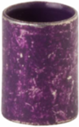 Purple Two-Piece Outer Sleeve Connector, 15.2mm Length, Copper Alloy