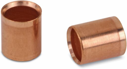 Two-Piece Outer Sleeve Connector .261 Inch ID, Yellow, Soft Bronze