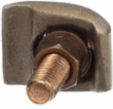 Copper Tower Ground Clamp 2/0 Max, 1-21/32 Inch Length, Non-Insulated