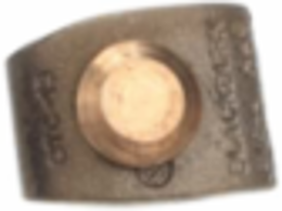 Copper Tower Ground Clamp 2/0 Max, 1-21/32 Inch Length, Non-Insulated