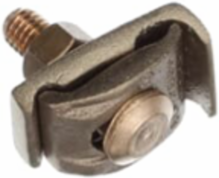 Copper Tower Ground Clamp 2-Piece, Wire Range 4 Sol. - 2/0 Str.