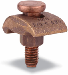 Copper Tower Ground Clamp 2-Piece, Wire Range 4 Sol. - 2/0 Str.