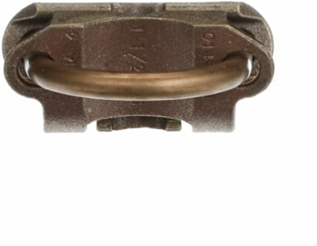 U-Bolt Copper Ground Clamp 2/0, Rod Size 1-5/8 to 1-7/8 Inch