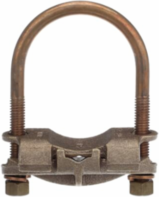 U-Bolt Ground Clamp 2/0 - 250, Copper, 4-7/16 Inch Length