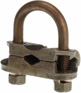 U-Bolt Ground Clamp for 2/0 - 250 kcmil Copper Conductors, 2-3/4 Inch Length