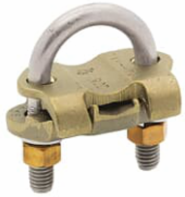 U-Bolt Ground Clamp for 2/0 - 250 kcmil Copper Conductors, 2-3/4 Inch Length