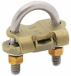 U-Bolt Ground Clamp for 2/0 - 250 kcmil Copper Conductors, 2-3/4 Inch Length