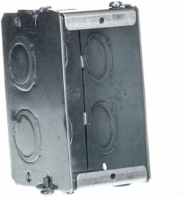 Gangable Masonry Box 15 Cubic Inches, 3-3/4 Inch x 1-15/16 Inch x 2-1/2 Inch