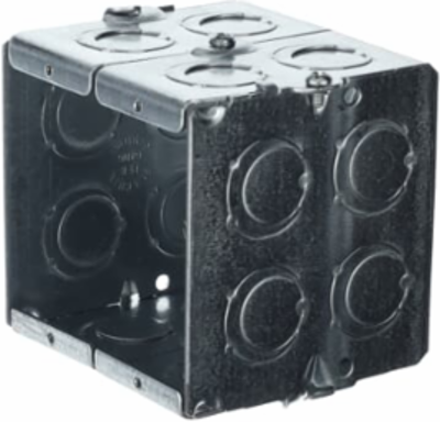 Gangable Masonry Box 22 Cubic Inches, 3-3/4 Inch x 3-3/4 Inch x 3-1/2 Inch
