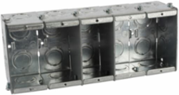 Gangable Masonry Box 79 cu-in, Steel, 3-3/4 Inch Length x 9-3/16 Inch Width x 2-1/2 Inch Depth