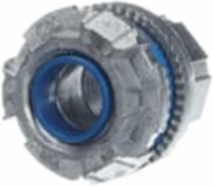 1/2 Inch Zinc Hub Connector with Thermoplastic Insulating Throat, 105 C Rating