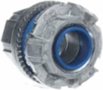 1/2 Inch Zinc Hub Connector with Thermoplastic Insulating Throat, 105 C Rating