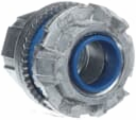 1/2 Inch Zinc Hub Connector with Thermoplastic Insulating Throat, 105 C Rating