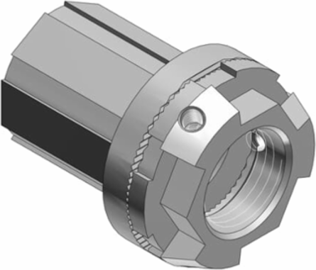 1/2 INCHAL.B.H.WITH LOCKNUT