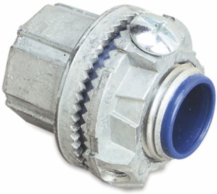 3/4 Inch Zinc Grounding Hub with Thermoplastic Insulation, Nitrile Sealing Ring