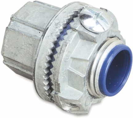 3/4 Inch Zinc Grounding Hub with Thermoplastic Insulation, Nitrile Sealing Ring