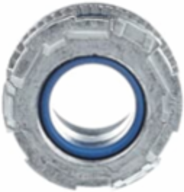 3/4 Inch Zinc Hub Connector with Thermoplastic Insulating Throat, Nitrile Sealing Ring