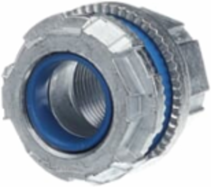 3/4 Inch Zinc Hub Connector with Thermoplastic Insulating Throat, Nitrile Sealing Ring