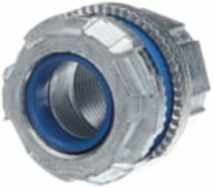 3/4 Inch Zinc Hub Connector with Thermoplastic Insulating Throat, Nitrile Sealing Ring
