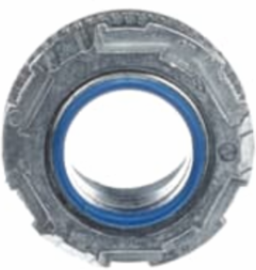 1 Inch Zinc Hub Connector with Thermoplastic Insulating Throat, 105 C Temperature Rating